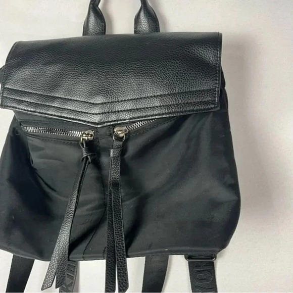 Botkier Black York Trigger Nylon & Faux Leather Mini Backpack - Picture 4 of 5